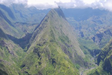 Cape Noir 'deki Cirque de Mafate