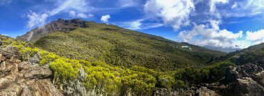 la reunion adasında piton des neiges üzerinde görünüm