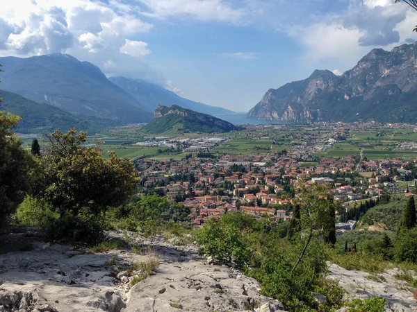 Vue Panoramique Sur Les Montagnes Lac Garda Près Arco Nord — Photo