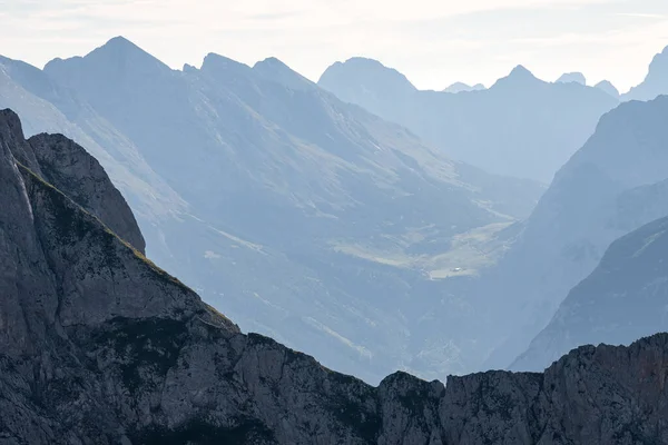 Bergpanoramablick Vom Karwendel Bayern Deutschland — Stockfoto