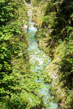 Leutaschklamm 'dan aşağı akan su (leutash vadisi)