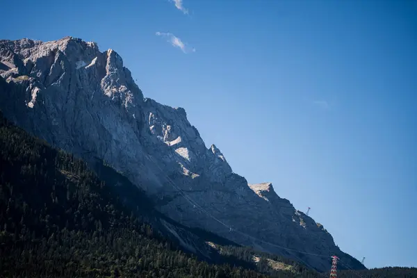 Vista Sobre Hermosa Montaña Zugspitze Eibsee Bavaria Alemania — Foto de Stock