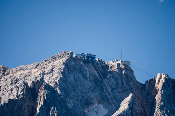 Vista Sobre Hermosa Montaña Zugspitze Eibsee Bavaria Alemania — Foto de Stock