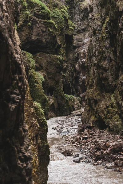 Utsikt Över Partnachklamm Partnach Ravin Nära Garmisch Partenkirchen — Stockfoto