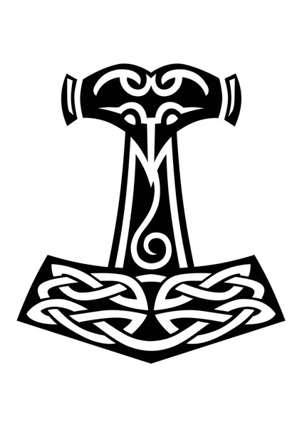 Thor tek renk vektör çekiç