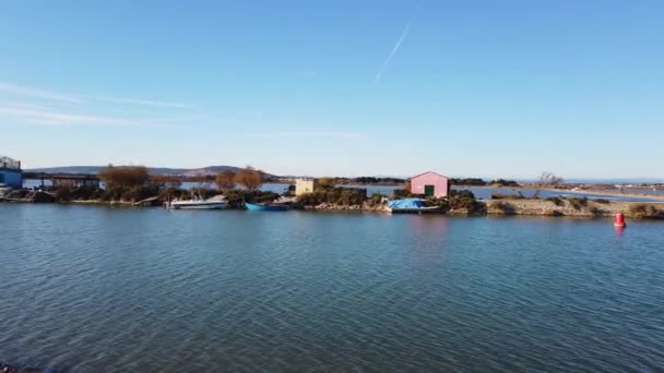 Ωραία Θέα Από Τις Πλωτές Οδούς Και Τις Λίμνες Στο — Αρχείο Βίντεο