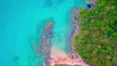 Guadeloupe Beach Over Aerial Drone Uçuş Görüntüleri