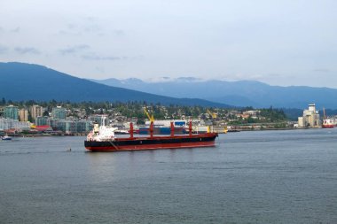 Kargo gemileri denizde