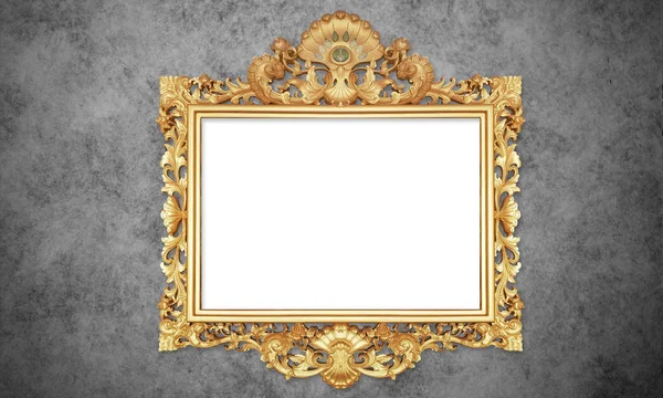 Couleur Antique Vintage Classique Baroque Élégant Vide Photo Peinture Cadre — Photo