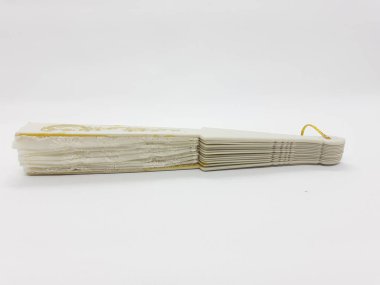 Wooden Bamboo Silk Folding Fan Chinese Japanese Vintage Retro Style Handmade Silk Floral Pattern Hand Fan with a Fabric Sleeve and Tassels for Home Decoration Party Wedding or Dancing Gift - Image 