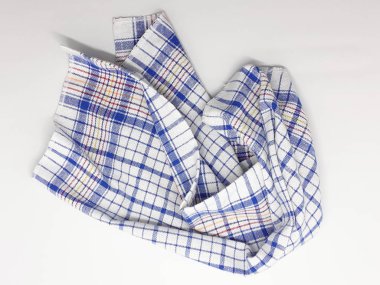 Beyaz İzole Arka Planda Sanatsal Süs Desenli Güzel Renkli Konfeksiyon Kumaş Tekstili - Resim 