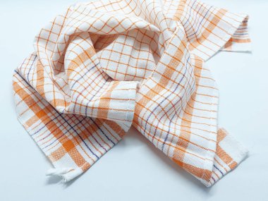 Beyaz İzole Arka Planda Sanatsal Süs Desenli Güzel Renkli Konfeksiyon Kumaş Tekstili - Resim 