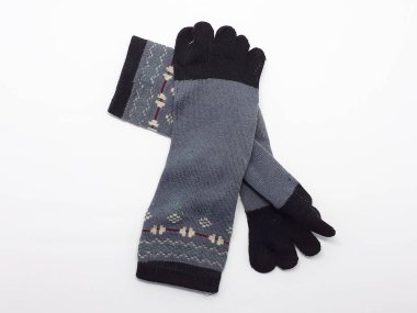 Beyaz İzole arka planda Renkli Güzel Kadın Çorap Çifti - Resim 