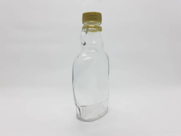 Beautifull Trasparent Empty Glass Bottle — Stock Photo, Image