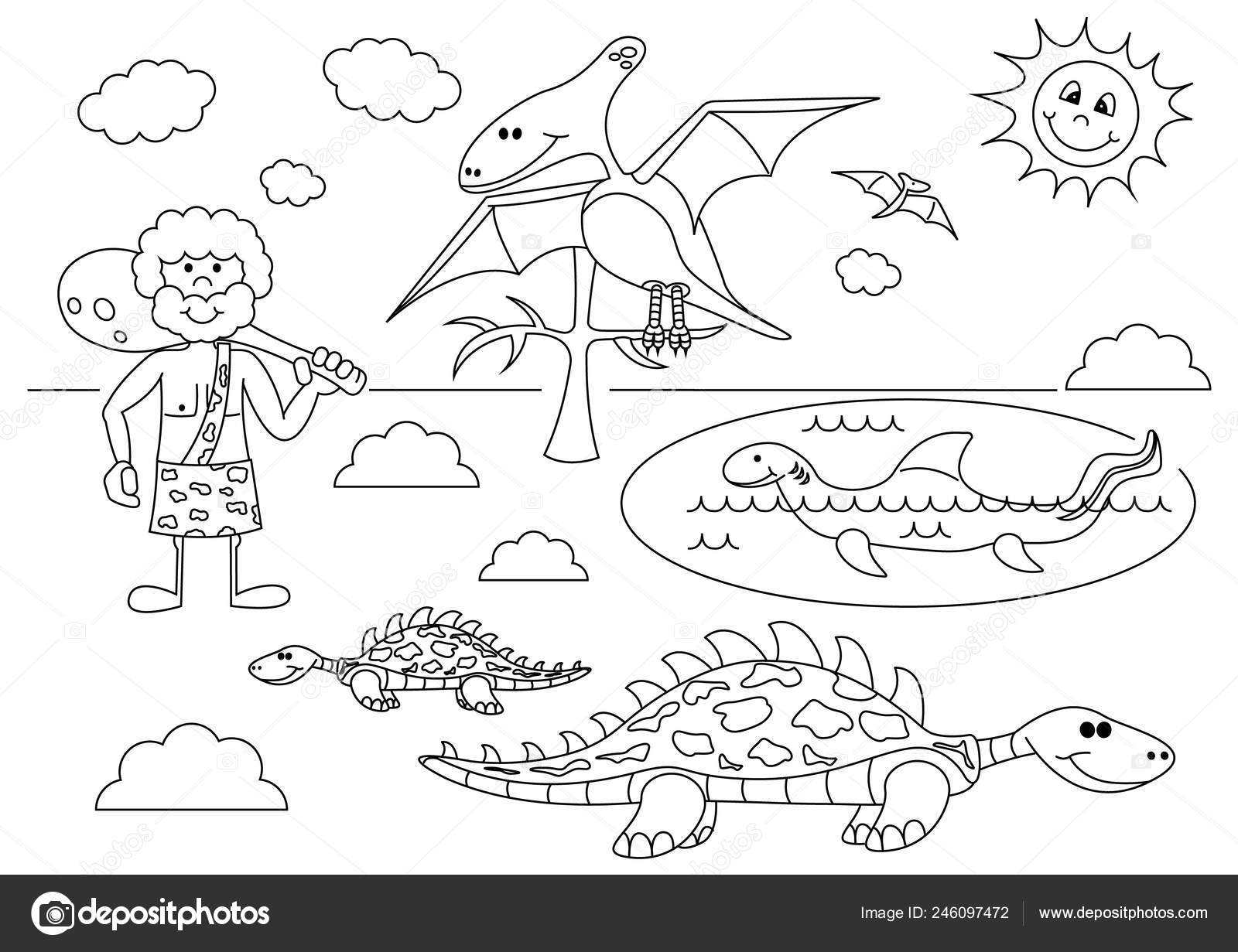 Descobrindo o Mundo dos Dinossauros: Desenhos para Colorir e Diversão  Pré-Histórica!