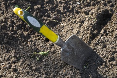 Yerdeki eski bahçe malası