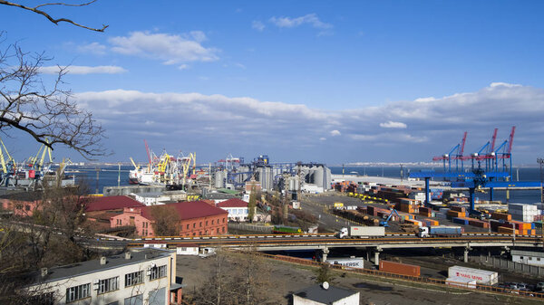 ОДЕССА, Украина: Контейнерный терминал Одесского морского порта
.