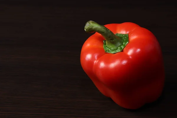 Ainda Vida Com Comida Grande Pimentão Vermelho Búlgaro Doce Está — Fotografia de Stock