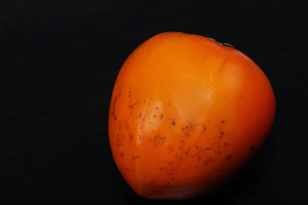 Blízký Oranžový Tropický Tomelu Plod Tmavém Stole — Stock fotografie