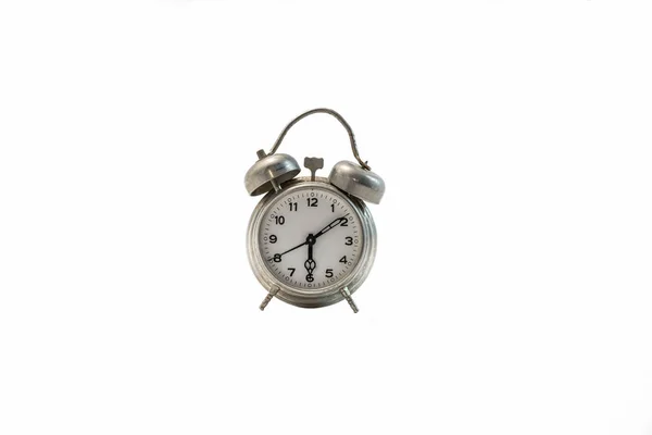 Reloj Mecánico Vintage Sobre Fondo Blanco —  Fotos de Stock