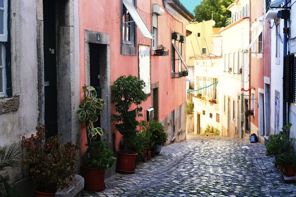 Lisabon Portugalsko Krásný Výhled Staré Čtvrti Alfama — Stock fotografie