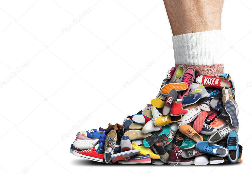 Great sneaker made up of different sneakers