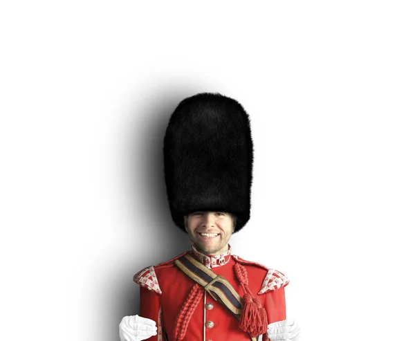 Νεαρός Κοστούμι Του Royal Φρουρών Της Βρετανίας — Φωτογραφία Αρχείου