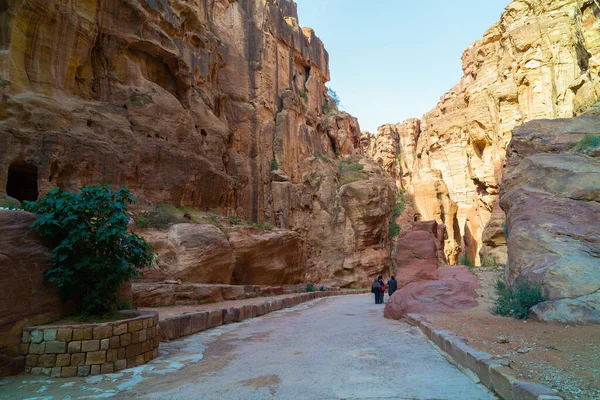 Siq Den Antika Staden Petra — Stockfoto