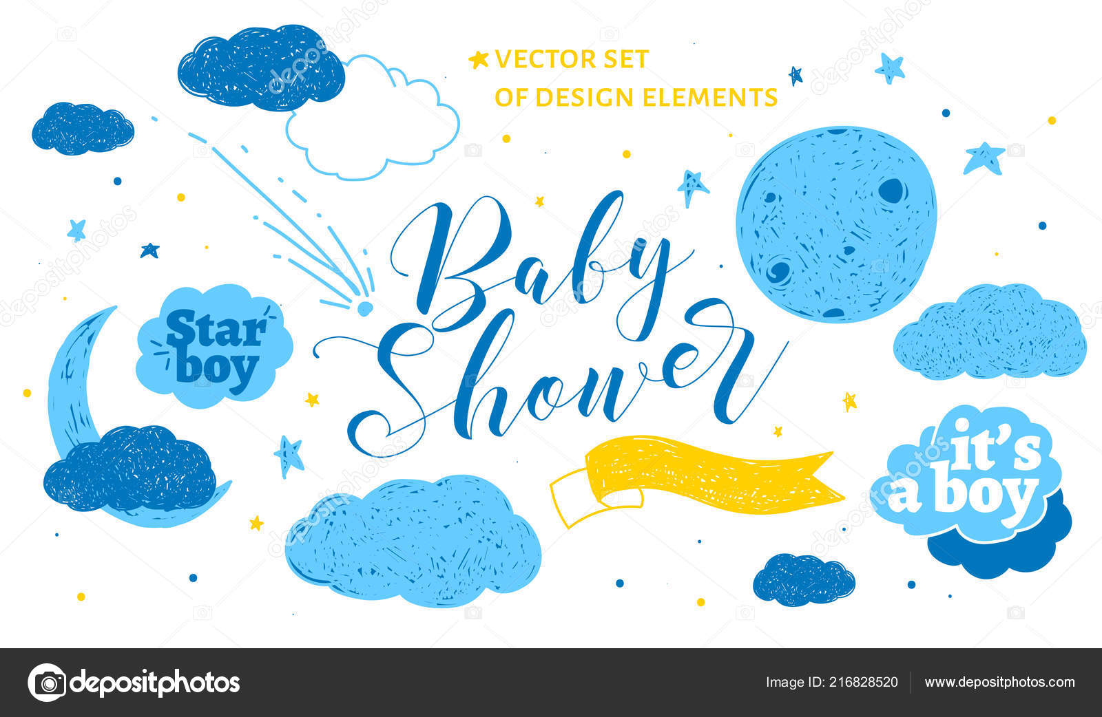space themed baby shower invitations