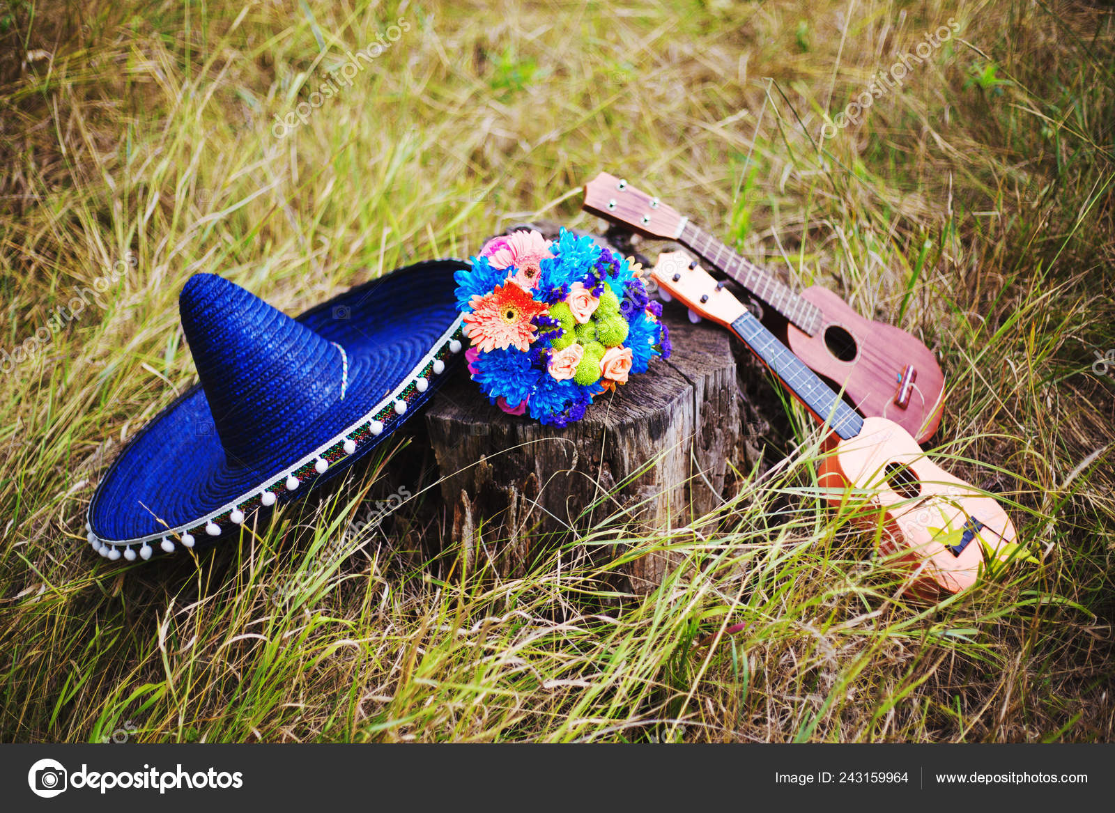 bright blue wedding hat