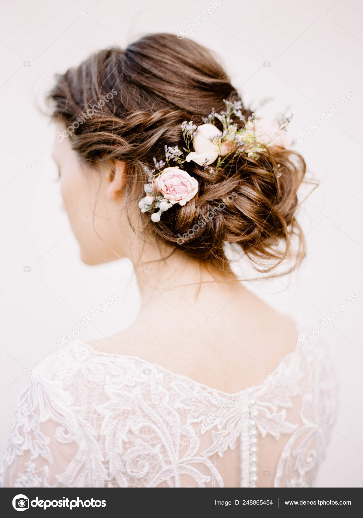 Wedding Hair Style Flowers Stylish Hairdo Stock Photo by ©Stylish_Pics 248865454 Wedding Hair Style Flowers Stylish Hairdo Stock Photo by ©Stylish_Pics 248865454