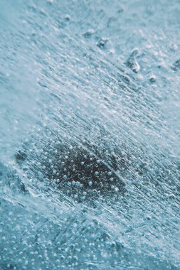buz yüzey, kış arka plan makro fotoğraf