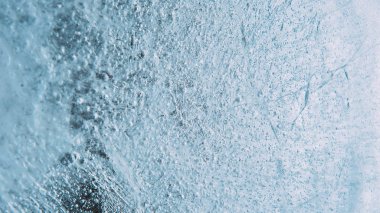 buz yüzey, kış arka plan makro fotoğraf