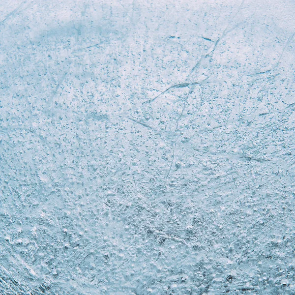 冰面的宏观相片 冬天抽象背景 — 图库照片