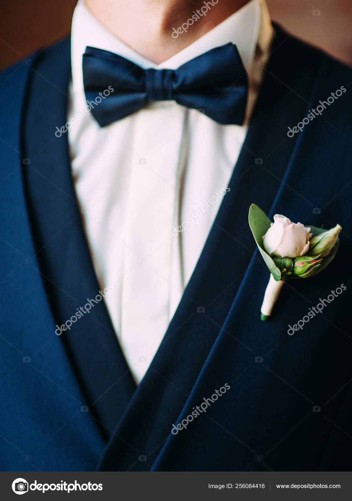 Hombre Estilizado Con Traje Azul Oscuro Piezas Corbata Arco: fotografía de stock © Stylish_Pics #256084416 | Depositphotos