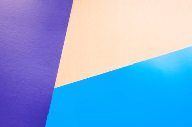 Soyut renkli kağıt dokusu. Minimalizm konsepti. Pastel gölgelerde en az geometrik şekil ve çizgiler.