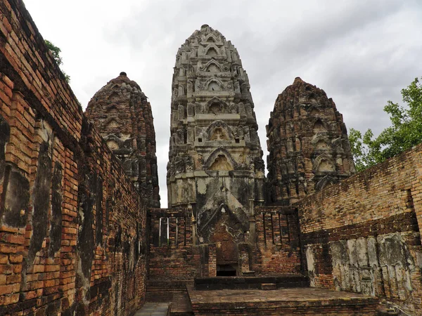 Templul Wat Sawai Parcul Istoric Sukhothai Este Situat Aproximativ 350 — Fotografie, imagine de stoc