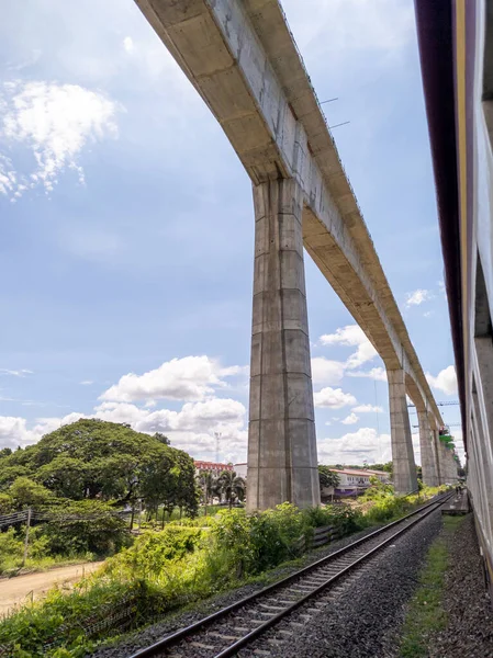 Nakhon Ratchasima Thailand Ιουλιου 2020Η Σιδηροδρομική Γραμμή Υψηλής Ταχύτητας Bangkoknong — Φωτογραφία Αρχείου