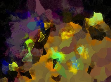 Resim tarzı arkaplan resmi, soyut desen, çeşitli canlı renkler, yağlı boya deseni