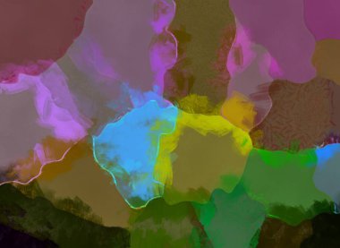 Resim tarzı arkaplan resmi, soyut desen, çeşitli canlı renkler, yağlı boya deseni