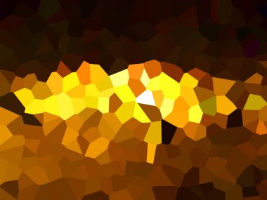 Çeşitli parlak renklere sahip piksellerin görüntülenmesi pikselli bir model biçimi oluşturur.