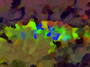 Resim tarzı arkaplan resmi, soyut desen, çeşitli canlı renkler, yağlı boya deseni