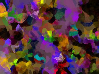 Resim tarzı arkaplan resmi, soyut desen, çeşitli canlı renkler, yağlı boya deseni