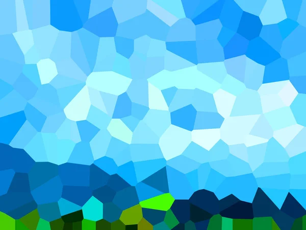 Illustratie Van Pixels Patroon Met Verschillende Felle Kleuren Creëert Een — Stockfoto