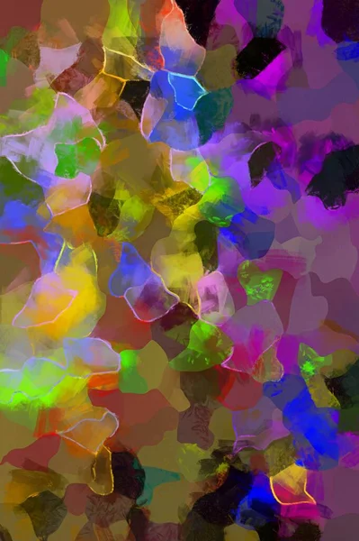 Imagen Fondo Estilo Ilustración Patrón Abstracto Varios Colores Vibrantes Patrón — Foto de Stock