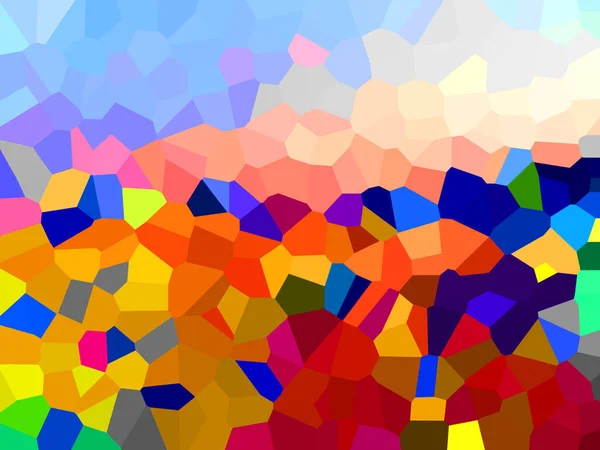 Illustratie Van Pixels Patroon Met Verschillende Felle Kleuren Creëert Een — Stockfoto