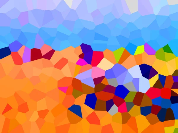 Illustration of Pixels pattern with various bright colors creates an pixelated pattern style.