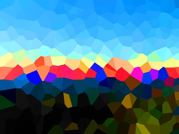 Ilustração Padrão Pixels Com Várias Cores Brilhantes Cria Estilo Padrão — Fotografia de Stock