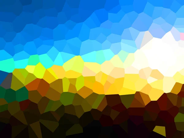 Illustration Pixels Pattern Various Bright Colors Creates Pixelated Pattern Style — Stock Photo, Image