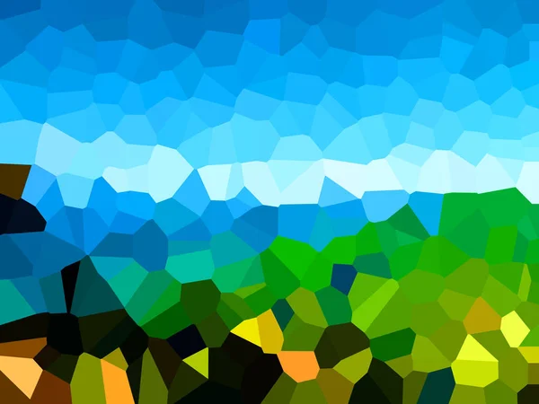 Ilustração Padrão Pixels Com Várias Cores Brilhantes Cria Estilo Padrão — Fotografia de Stock